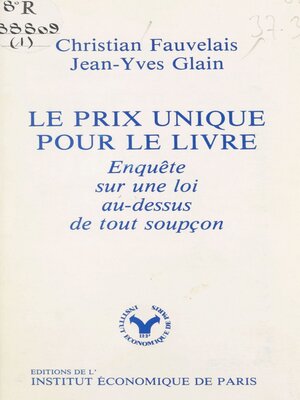 cover image of Le prix unique pour le livre